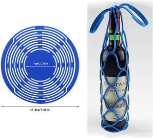 Sac de transport pliable en silicone tendance pour bouteilles de vin, organisateur en maille pour fêtes, cadeaux et boîtes de thé – Offre spéciale - Product Image 2
