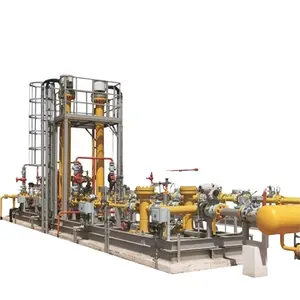 Station de régulation de pression du gaz essence, avec Turbine de mesure et de contrôle, pour les projet d'ingénierie