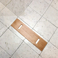 Planche de transfert artisanale en bois de caoutchouc poli, style art populaire, couleur et taille personnalisables pour fauteuil roulant, lit, bain et toilettes