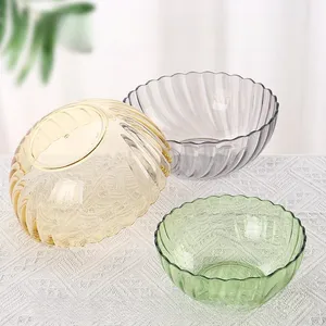 Colored vegetable large size pc Wash Hands basin Fruit Bowl plastic Acrylic salad bowl for Restaurant