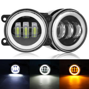 Luces <span class=keywords><strong>LED</strong></span> <span class=keywords><strong>de</strong></span> Conducción <span class=keywords><strong>de</strong></span> 3.5 Pulgadas, Anillo Halo Blanco Natural, DRL, <span class=keywords><strong>Ojo</strong></span> <span class=keywords><strong>de</strong></span> Ángel, Lámpara Antiniebla, Impermeable, 60W, Luz Diurna, 12V, 6000K, Nueva Llegada - Product Image 3