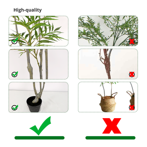 Plante artificielle d'intérieur haut de gamme, légèrement luxueuse, en plastique, grande plante d'angle, résistante aux UV, moderne - Product Image 3