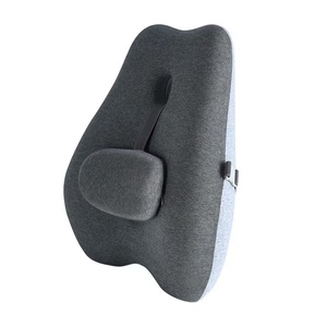 Memory Foam Lordos stütze Sitzkissen mit genähter Rückenlehne Taillen kissen Bequemes Lenden kissen für ergonomisches Sitzen - Product Image 1