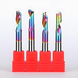 Coated Solid Carbide <strong>End</strong> Mill CNC Router <strong>Bit</strong> for Aluminum Copper Single-edge Cutter Engraving Machine Milling Cutter - Product Image 1