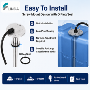 Sensor de Nível de Combustível OEM para Barcos, Unidade de Envio de Combustível em Aço Inoxidável 304 para Motores de Popa 4 Tempos - Product Image 5