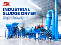 Sécheur de boues robuste, machine de séchage rotative industrielle pour le traitement des boues