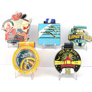 Medalla Deportiva y Pin de Metal Personalizados, Aleación de Zinc y Bronce con Logotipo en Relieve, Nueva Técnica de Fundición del Fabricante - Product Image 2