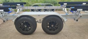 <span class=keywords><strong>Remolque</strong></span> de Catamarán de Aluminio de 9.8m (32 pies) con Ejes Tándem, Construido por el Cliente, con Literas de Madera, Autorización DOT y CE - Product Image 6