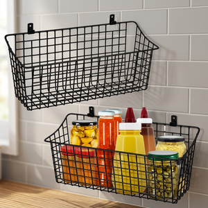 Woven Eco-Friendly Metal <b>Wire</b> Modern Rectangle <b>Hanging</b> Multi-Purpose Clothing Storage <b>Basket</b> Handle Lid High Quality Fabric - Product Image 3