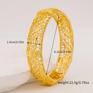 <span class=keywords><strong>Pulsera</strong></span> grabada hueca de Dubai Bride - Product Image 5