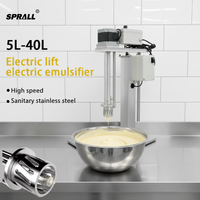 Mélangeur Industriel SPRALL 40L avec Agitateur pour Lotions, Mayonnaises, Sauces, Crèmes Glacées, Fruits – Homogénéisation et Émulsification – Moteur 7.5kW