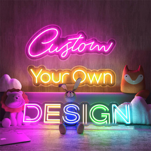 Livraison rapide enseigne lumineuse LED personnalisée logo joyeux anniversaire fête maison chambre mariage enseigne lumineuse - Product Image 4