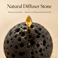 Diffuseur de pierres de lave naturelles, pierre de lave volcanique noire ronde, perles en vrac pour la fabrication de bijoux