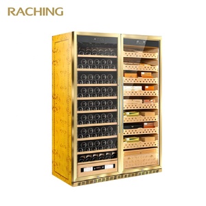 Humidor à cigares Raching Sd800 à double porte et armoire réfrigérée à vin, meuble de rangement multifonction Sd800 - Product Image 1