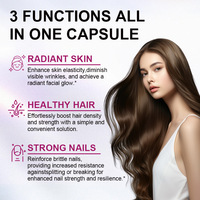 Beverly Adulte Nouveau-né Exclusion Cheveux Peau Ongles Vitamine Biotine 5000mcg avec Collagène Kératine Capsules de Croissance 60