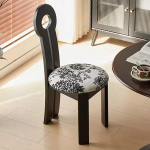 Tabouret avec pieds <span class=keywords><strong>en</strong></span> <span class=keywords><strong>bois</strong></span>, meubles de maison, haute qualité, trois pieds, ottoman rond <span class=keywords><strong>en</strong></span> velours, tabouret rond <span class=keywords><strong>en</strong></span> <span class=keywords><strong>bois</strong></span>, chaises - Product Image 1