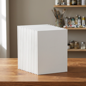 Keep Smiling Premium – Lot de 15 toiles à peindre en coton tendu 13x18cm, blanches, pour impression numérique, sans acide, format plat - Product Image 3