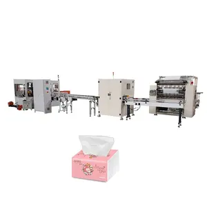 Machine de fabrication automatique de papier, pour la production de mouchoirs faciaux, doux