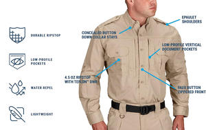 セキュリティガード制服および装備セキュリティユニフォームメンズシャツ夏カスタマイズカラーユニセックス用ブラック - Product Image 5