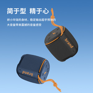 Portable <b>Speaker</b> <b>Mini</b> With Tws Stereo Sound Outdoor Use 5W Rechargeable Battery Colorful Led Light - Product Image 5
