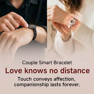 Nouvelle Collection : Montre Connectée DS12 <span class=keywords><strong>pour</strong></span> Couples – Ensemble Assorti avec Suivi de Santé et Activité Physique, Bracelet Intelligent Sans Écran <span class=keywords><strong>pour</strong></span> Amoureux - Product Image 2