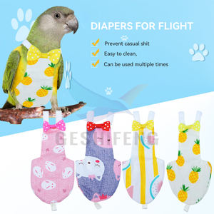 ผ้าอ้อมสำหรับนกคอกคาทีลนกพิราบนกแก้วสีเหลืองสีชมพูสีน้ำเงิน - Product Image 5