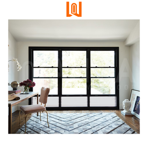 Thiết kế hiện đại duy nhất Treo Nhôm kính cửa sổ dân cư dọc trượt Windproof louver rèm đơn giản hóa phong cách hiện đại - Product Image 3