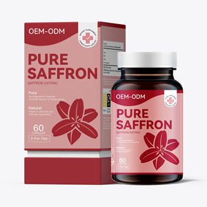 Капсулы сафрана Wright Life Happy <span class=keywords><strong>Saffron</strong></span> Plus, 60 штук, для взрослых, улучшают плотность костей, 1-2 капсулы в день - Product Image 1