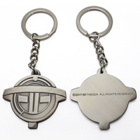 Usine de porte-clés en Chine Prix bon marché Porte-clés en métal avec logo personnalisé Porte-clés en métal personnalisé avec logo personnalisé