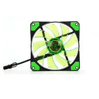 Ventilador de PC de 12 cm con Marco de Plástico, Refrigerador de Ordenador Luminoso Multicolor, DC 12V 3/4 pines, 120 mm, 15 Luces LED, Rodamiento Fluido, 21dBA