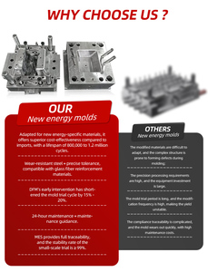 Molde de inyección de luz LED de señal de tráfico automático personalizado PC coche luz y carretera de tráfico Stud lámpara molde plástico - Product Image 3