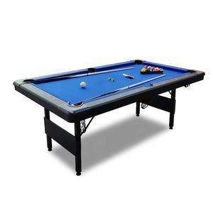 Mesa de Billar Plegable <span class=keywords><strong>TopSports</strong></span> de 6 pies/7 pies/8 pies con Bolsillos de Cuero, Cojín de Goma, Mesa de Billar Portátil con Marco Metálico Plegable - Product Image 2
