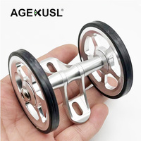 AGEKUSL Roues de protection pour vélo 60mm, Roues faciles à utiliser, Rouleaux de protection anti-boue Ezwheel pour Brompton Pline Tline ACE C5