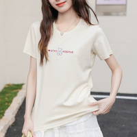 ZZH YF2882 Kaos lengan pendek wanita musim panas kasual serbaguna
