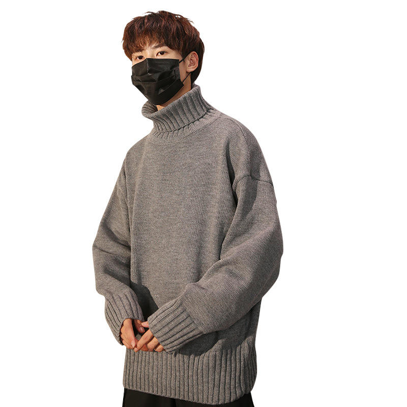 Baggy Thick Jumpers Mens 2021 Men's Autumn/winter Turtleneck