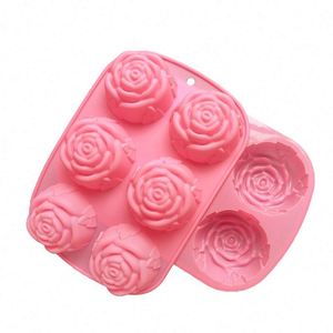 3D Rose Flower <b>Silicone</b> Mold <b>Baking</b> Pastry Tools for Cake & Fondant Decor for Adding Elegant Touches to Your Desserts - Product Image 1