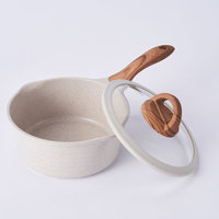 Ensemble d'ustensiles de cuisine antiadhésifs, nouveau style, avec revêtement en granit aluminium moulé, casseroles et poêles, 9 pièces