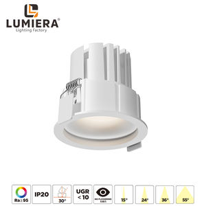 Faretto <span class=keywords><strong>LED</strong></span> da Incasso Antiriflesso 9W <span class=keywords><strong>12W</strong></span> Contemporaneo in Alluminio Nero per Ufficio Commerciale Casa Soggiorno Moderno - Product Image 4