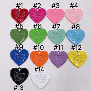 Love Heart Carve Esmalte Charms <span class=keywords><strong>Rosa</strong></span> Azul Aleación de zinc Colgante Accesorios de joyería - Product Image 1