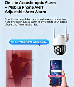 Kamera Jaringan CMOS IP65 Audio Dua Arah Integrasi Sistem Ganda Fungsi Interkom Penglihatan Malam Deteksi Gerakan Pan-Tilt - Product Image 6