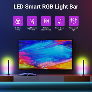 Daybetter RGBIC 5V2A Smart <b>Control</b> Ambient Table <b>Lamp</b> & Plastic Multi-Installation Indoor Sync with Music - Product Image 6