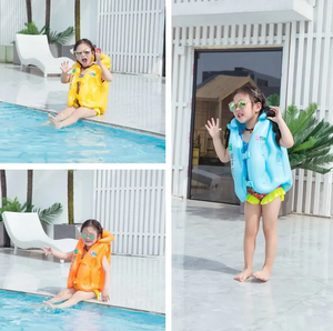 PVC nổi bé bơi áo khoác an toàn nhân viên cứu hộ vest 3-10 tuổi trẻ em Inflatable cuộc sống bơi vest - Product Image 4
