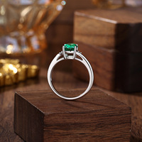 Bague de mariage en argent sterling 925 avec zircon bleu taillé en fleur de glace 6x8mm et bras torsadé |   Bague en diamant bleu haute teneur en carbone pour femmes