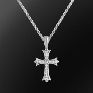 Wholesale mens platinum cross necklace 