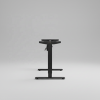 Bureau debout électrique à double moteur, réglable en hauteur, table de travail ergonomique pour ordinateur, cadre en acier noir mat