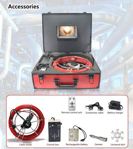 DVR ile endoskopi kamerası 23mm Lens kendini tesviye boru dedektör kamerası 20M/30M/40M/50M sıhhi tesisat muayene kamera - Product Image 4