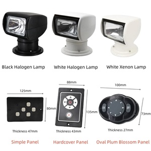 IP65 impermeable 100W DC 12V 24V marino inalámbrico halógeno lámpara de xenón yate Control remoto navegación reflector - Product Image 2