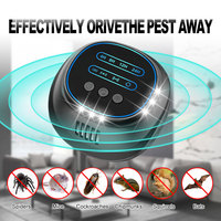 Nouveau Répulsif Ultrasonique Haute Puissance 2026 avec Minuterie et 4 Lumières Flash Latérales pour Éloigner Rats, Cafards, Chiens, Chats et Autres Animaux