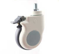 Schön aussehende 3 Zoll 75mm Krankenhaus wagen Räder TPR Schwenk rad Antiseptic Medical Caster