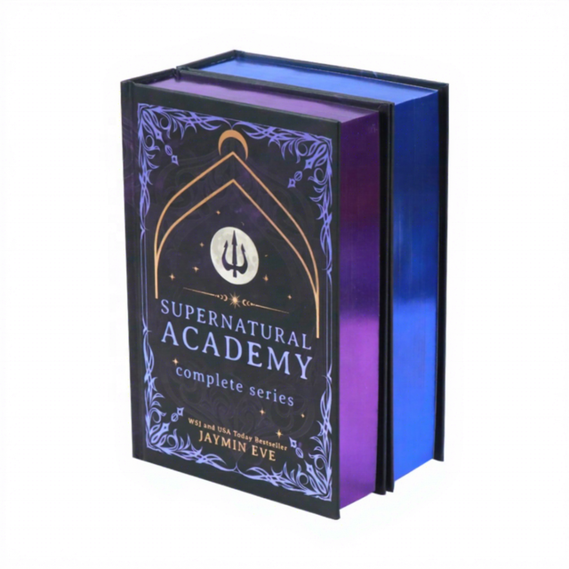 Two Book Series Deluxe Version Hardcover Book with Coated Paper & Art Paper Sewing Binding Printed with Sprayed Edges